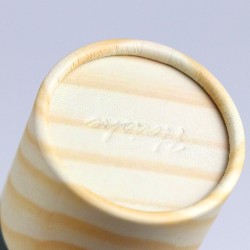 Recyclable Cylinder Packaging Box Round Cosmetic Paper Tube 9