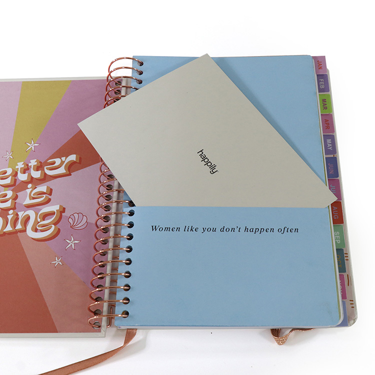 Custom Monthly Agenda Planner Printing Spiral Notebook Journal 9