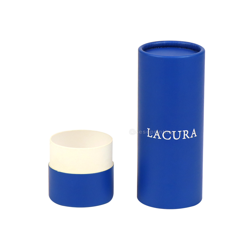 Custom Cylinder Packaging Paper Tube Box with Long Lid 6