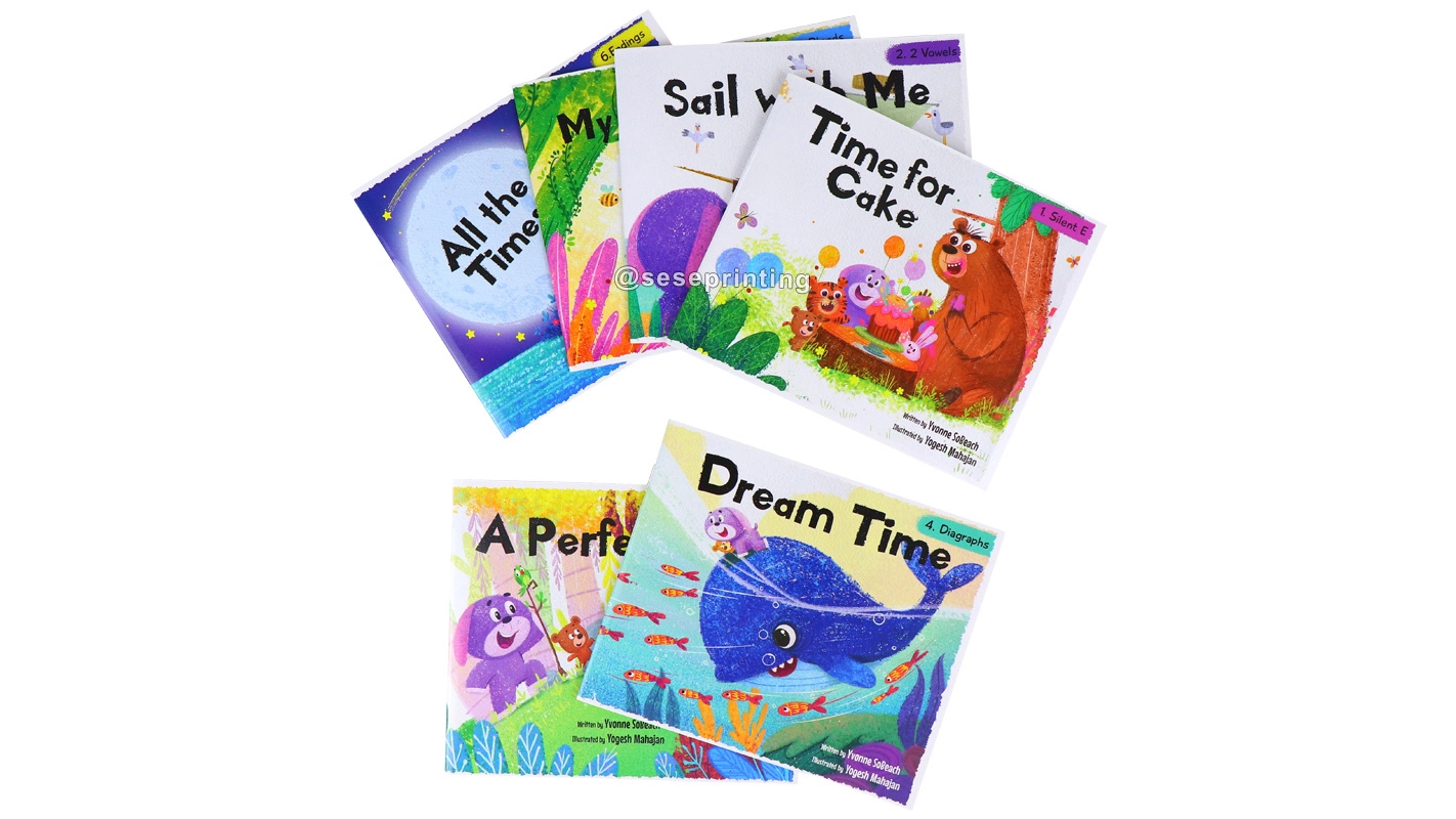 Custom Paperback Children's Book Printing Kids Story Book Sets 1