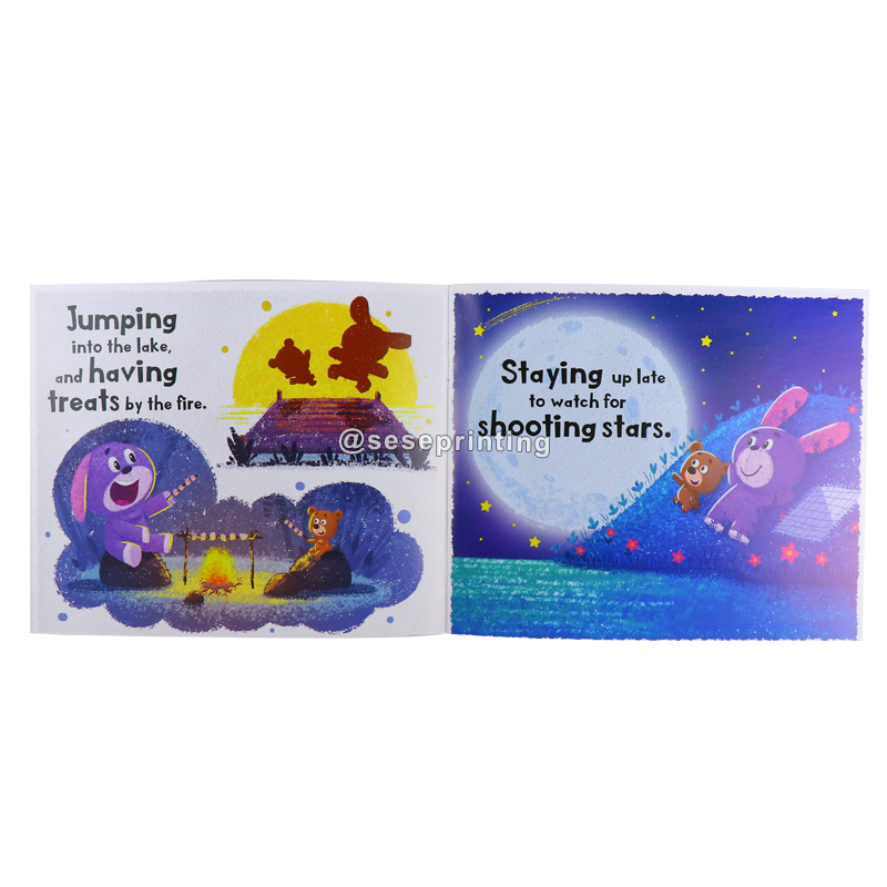 Custom Paperback Children's Book Printing Kids Story Book Sets 7