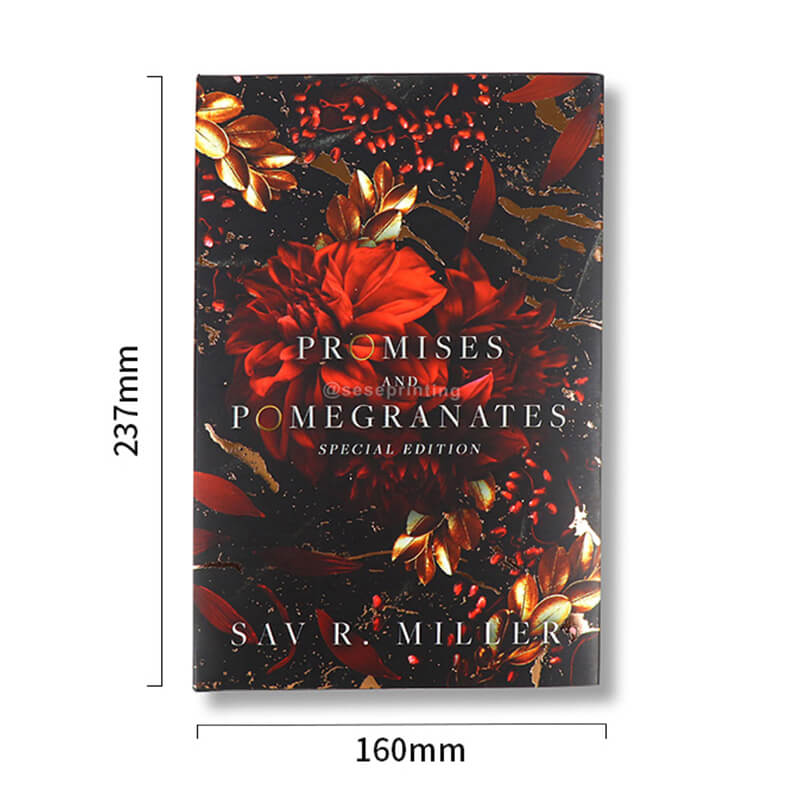 Luxury Foiled Hardcover Sprayed Edges Book Printing with Slipcase 6