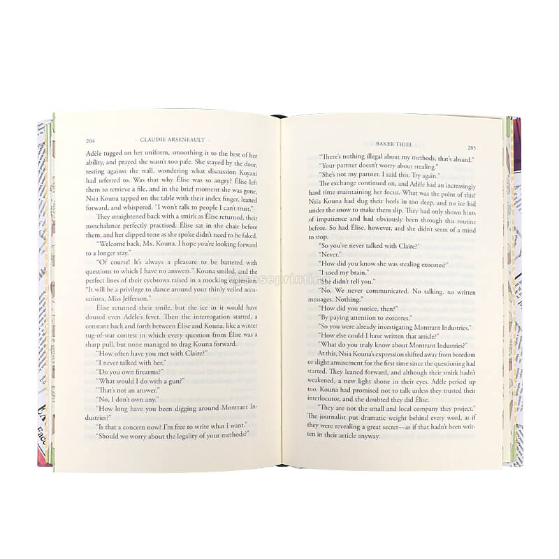 Foiled on Hardcover Romance Book Printing with Sprayed Edges 7