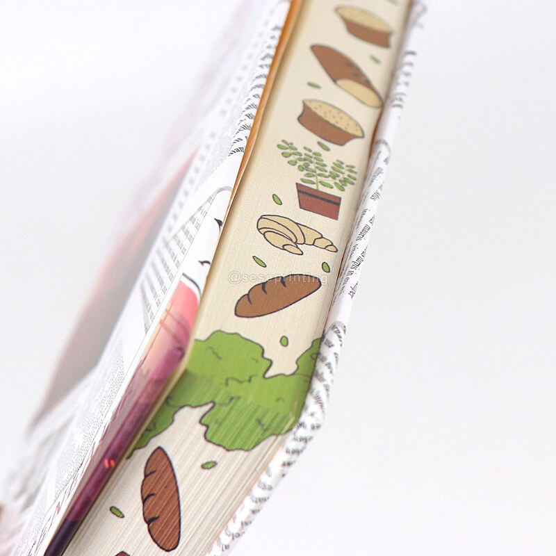 Foiled on Hardcover Romance Book Printing with Sprayed Edges 9