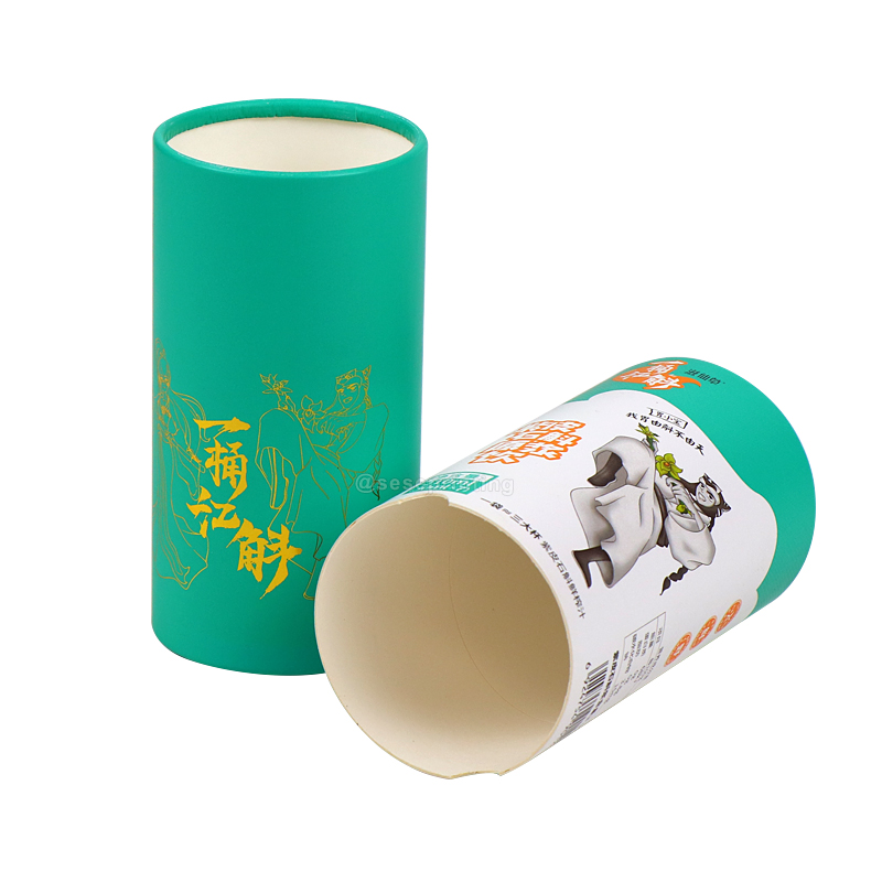 Custom Printing Cylinder Round Box Food Grade Tube Packaging 6