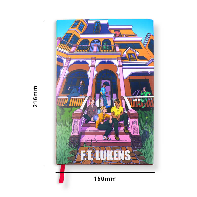 Leather Bound Book Printing Custom Hardcover Sprayed Edges Book 6