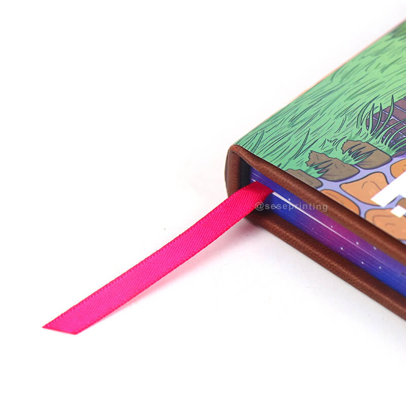 Leather Bound Book Printing Custom Hardcover Sprayed Edges Book 11