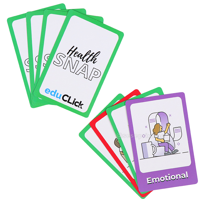 Education Learning Flash Card Custom Print Mental Health Cards 8