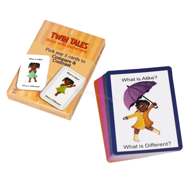 Printed Compare & Contrast Card Game Custom Playing Card 6