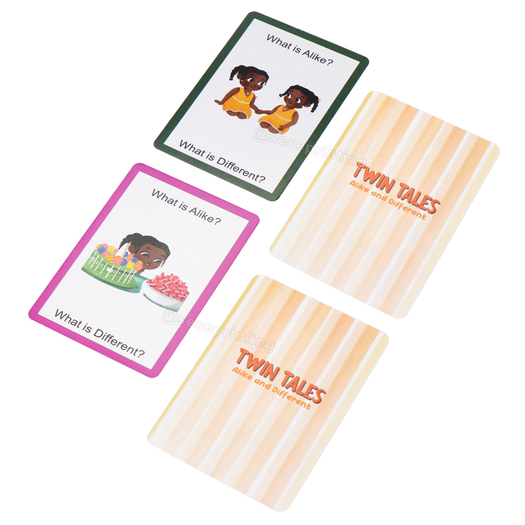 Printed Compare & Contrast Card Game Custom Playing Card 7