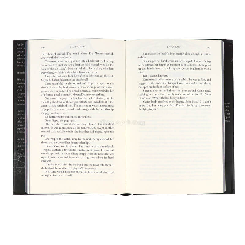 Book Publisher Printing Hardcover with Sprayed Edges and Endpaper 7