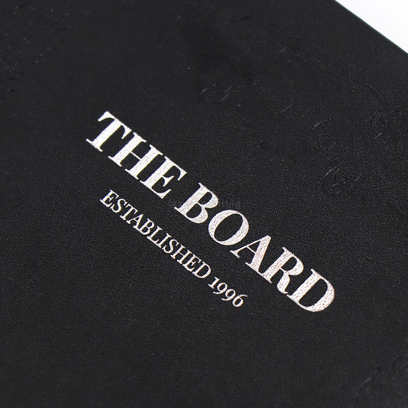 Debossed Cover Hardcover Book Printed with Silver Sprayed Edges 8