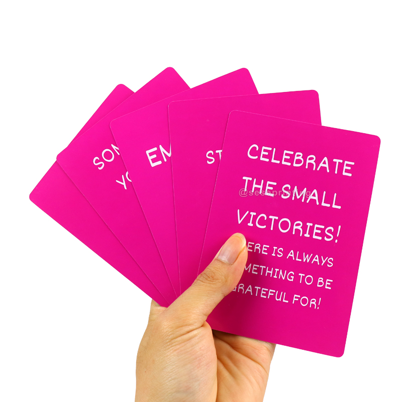 Custom Daily Positive Affirmation Cards Transformation Card Game 10