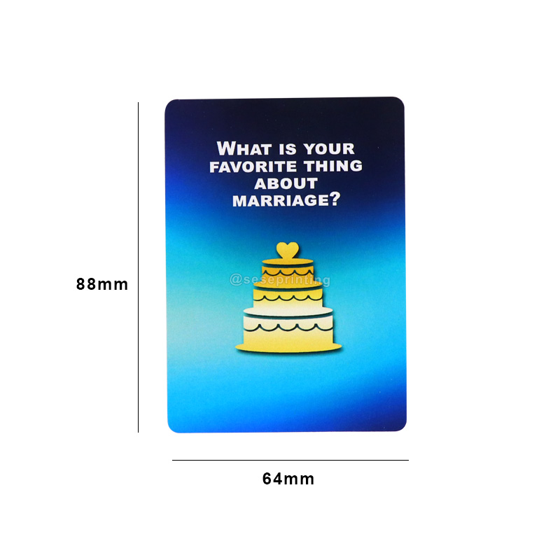 Card Game for Couples Custom Print Question Conversation Cards 8