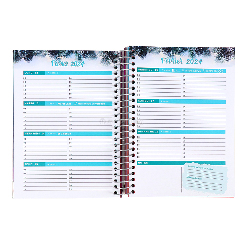 Custom Spiral Daily Journal Personalized Constellation Planner 7