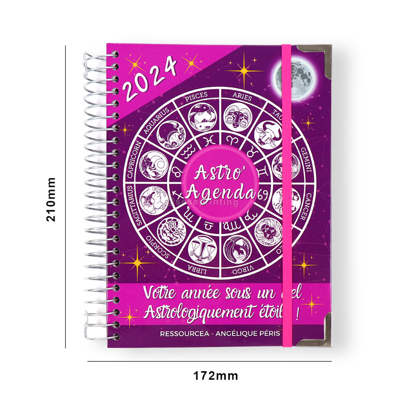 Custom Spiral Daily Journal Personalized Constellation Planner 6