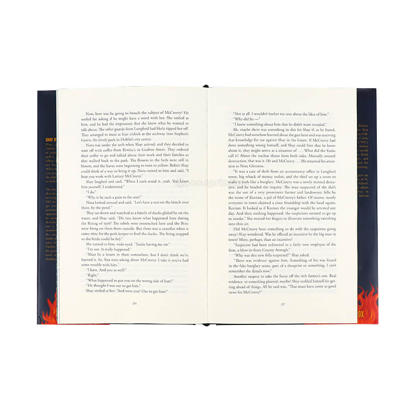 Case Bound Printed Foil Cover Custom Hardcover Sprayed Book Edges 7