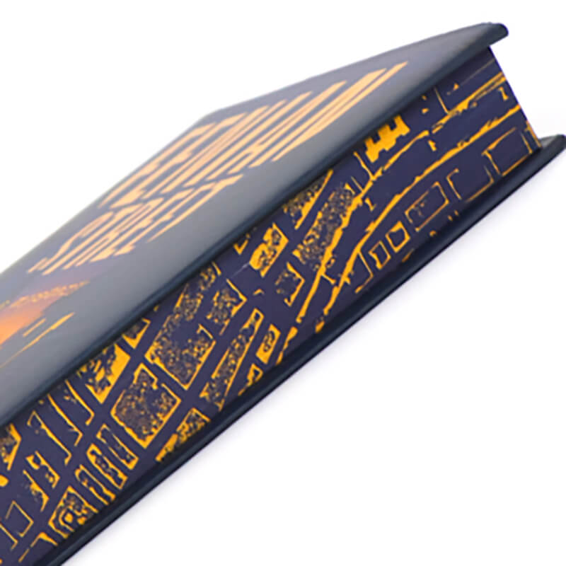 Case Bound Printed Foil Cover Custom Hardcover Sprayed Book Edges 10