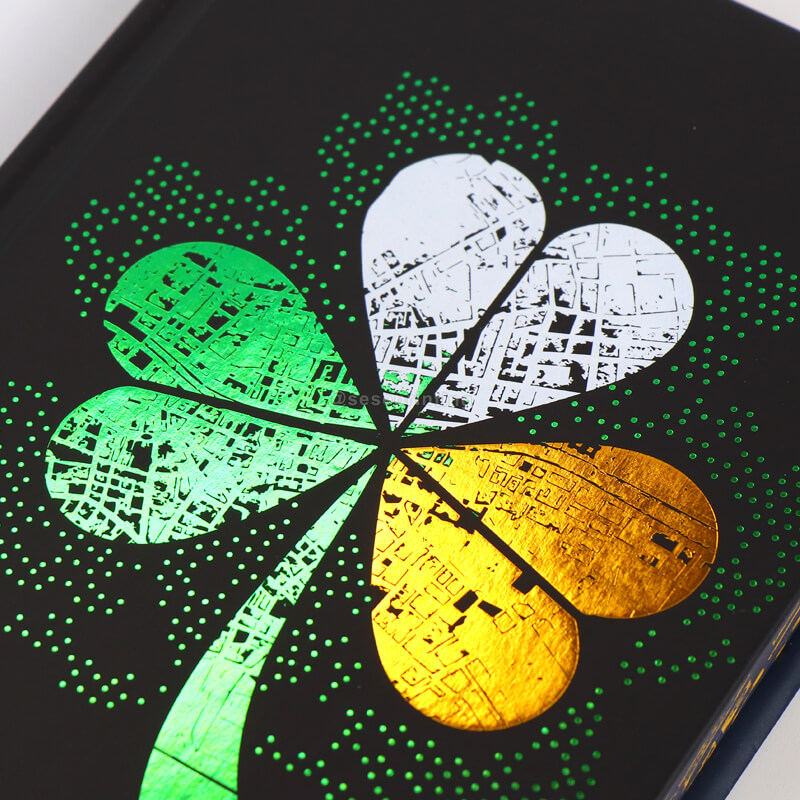 Case Bound Printed Foil Cover Custom Hardcover Sprayed Book Edges 9