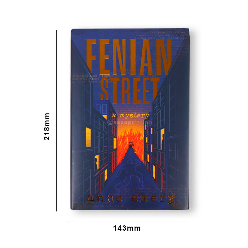 Case Bound Printed Foil Cover Custom Hardcover Sprayed Book Edges 6