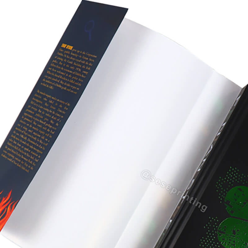 Case Bound Printed Foil Cover Custom Hardcover Sprayed Book Edges 8