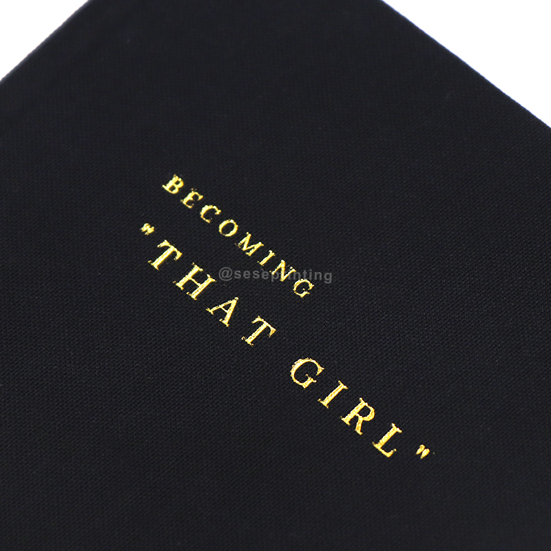 Custom A5 Cloth Linen Fabric Notebook Printing Daily Journal 10