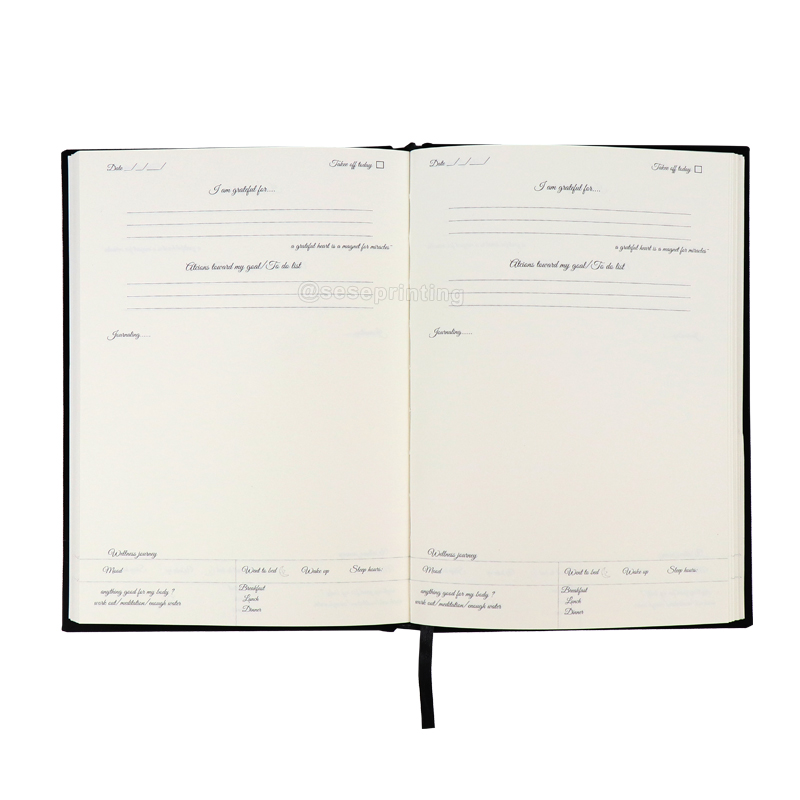 Custom A5 Cloth Linen Fabric Notebook Printing Daily Journal 7