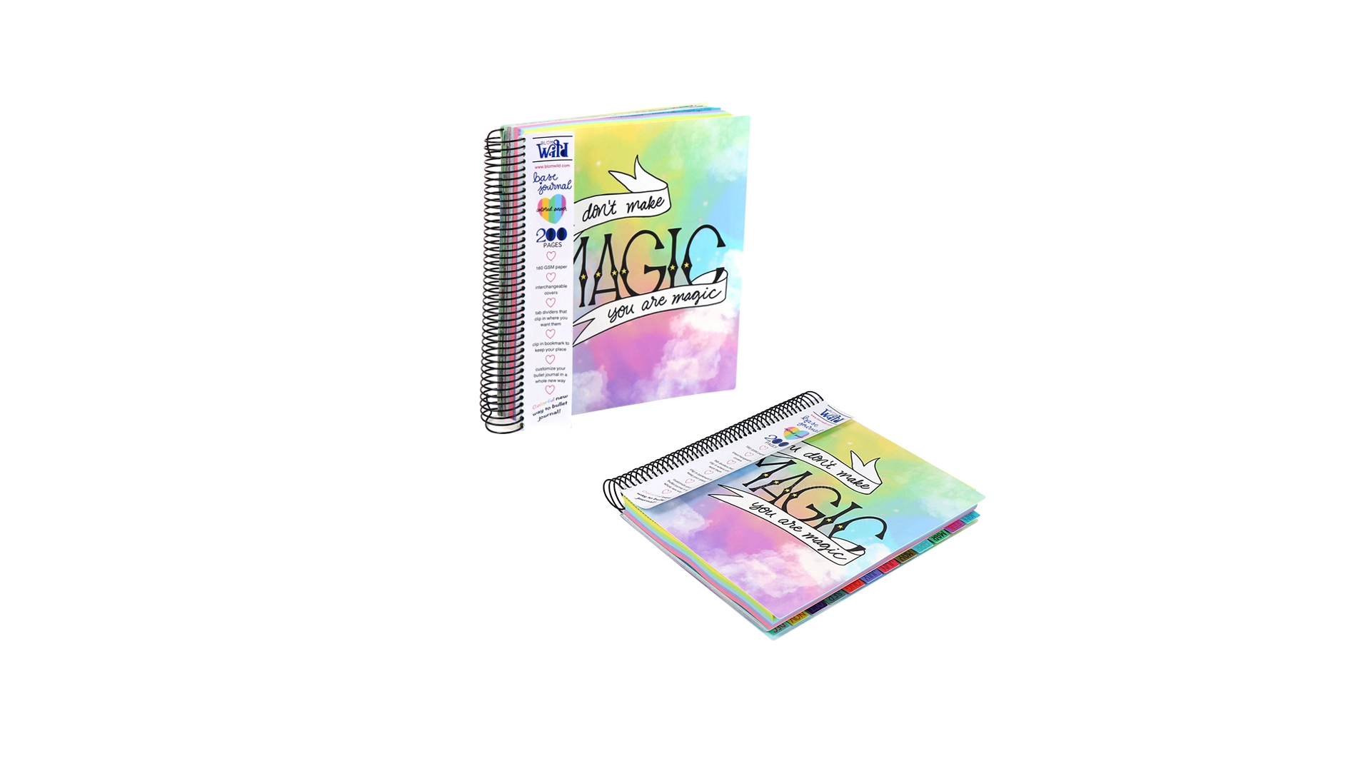 Custom PVC Cover Monthly Planner Printing Spiral Notebooks 1