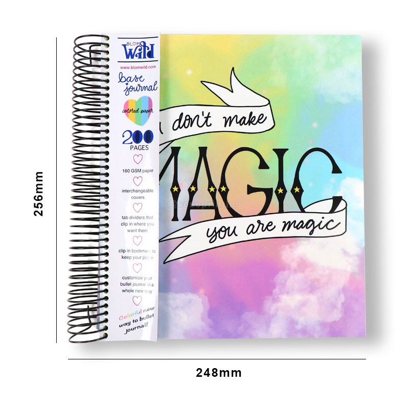 Custom PVC Cover Monthly Planner Printing Spiral Notebooks 6