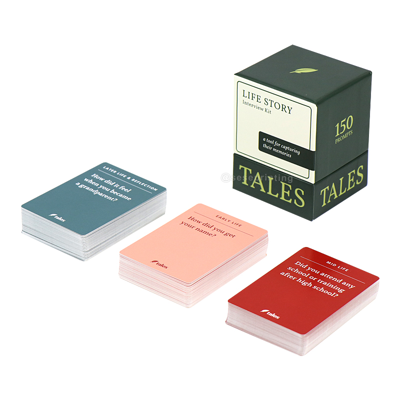 Custom Creative Question Cards Printing Communication Card Game 6