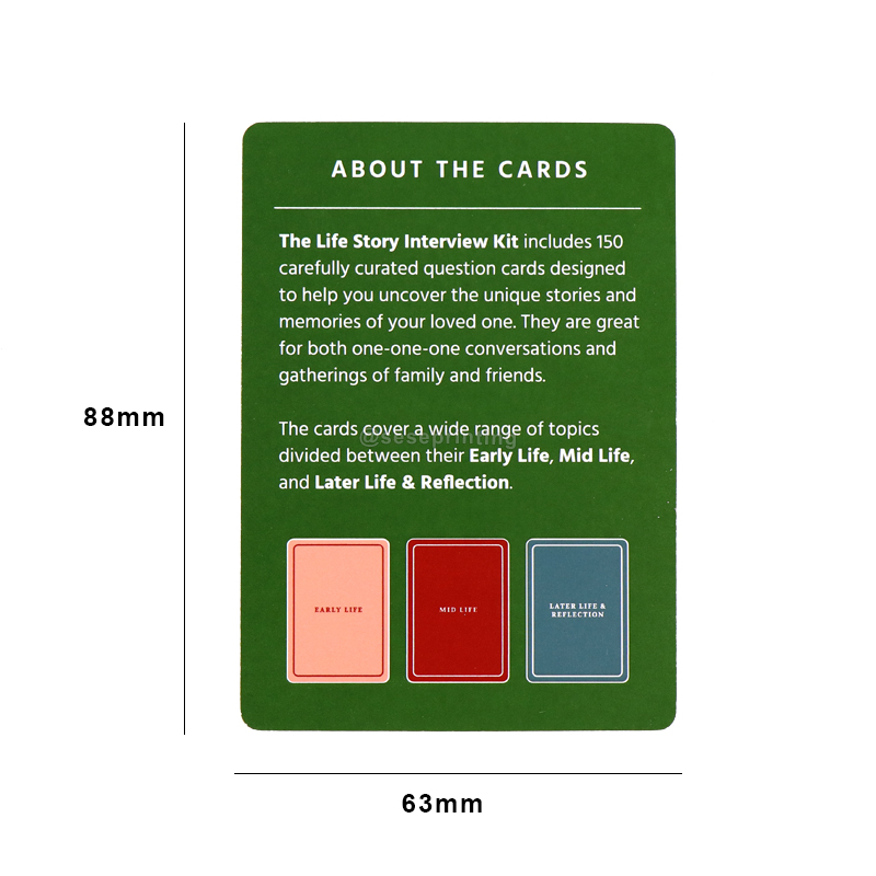 Custom Creative Question Cards Printing Communication Card Game 8