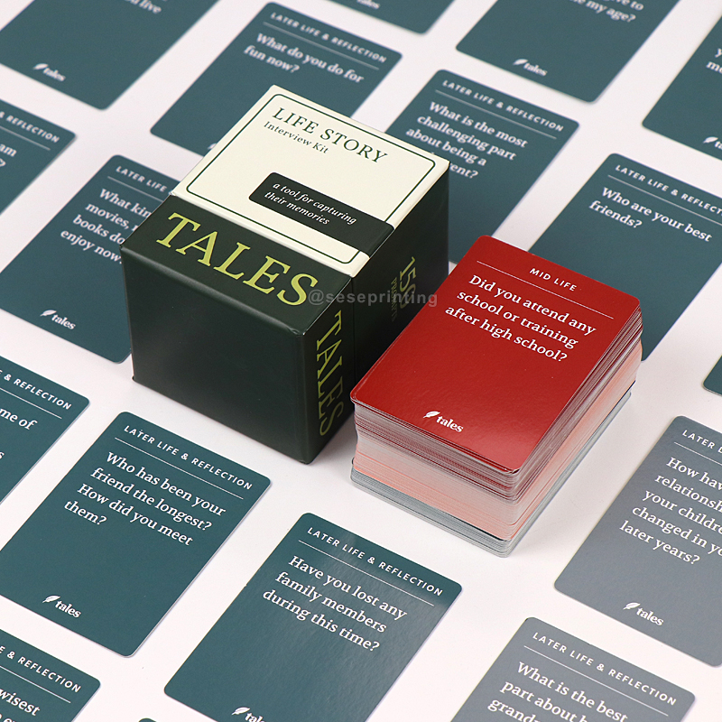 Custom Creative Question Cards Printing Communication Card Game 10