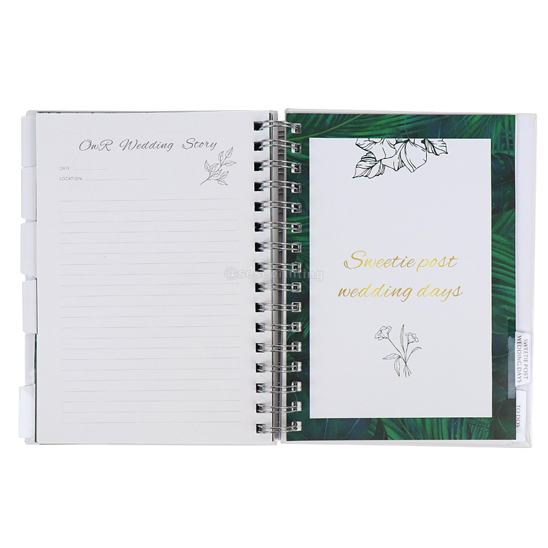 Custom A5 Wedding Planner Printing  Daily Journal Vow Book 9