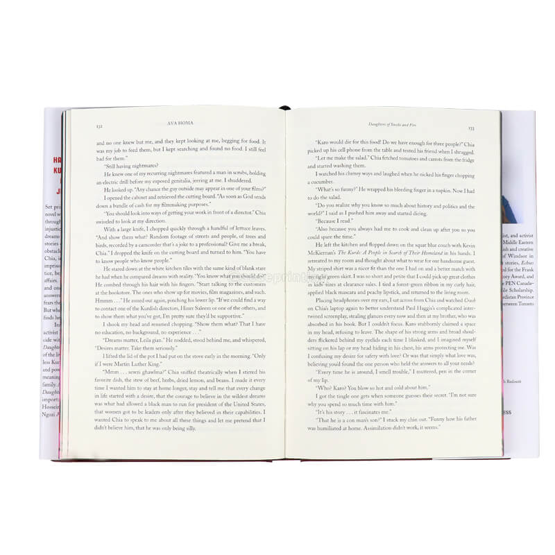 Personalized Hardcover Book Printed Sprayed Edges and Dust Jacket 8