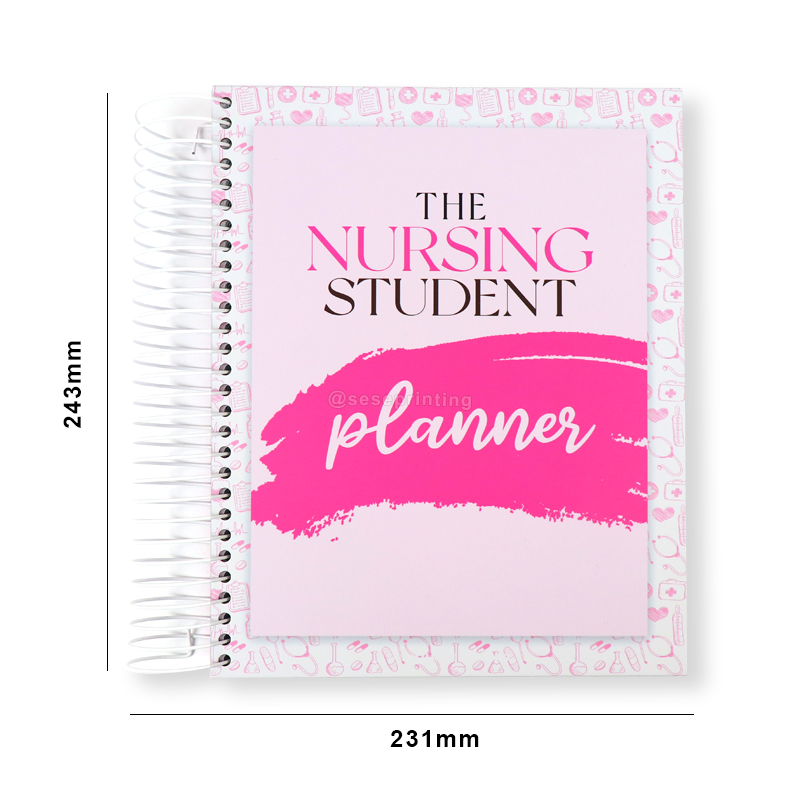 Custom Printing Journal Notebook Spiral Nurse Student Planner 7
