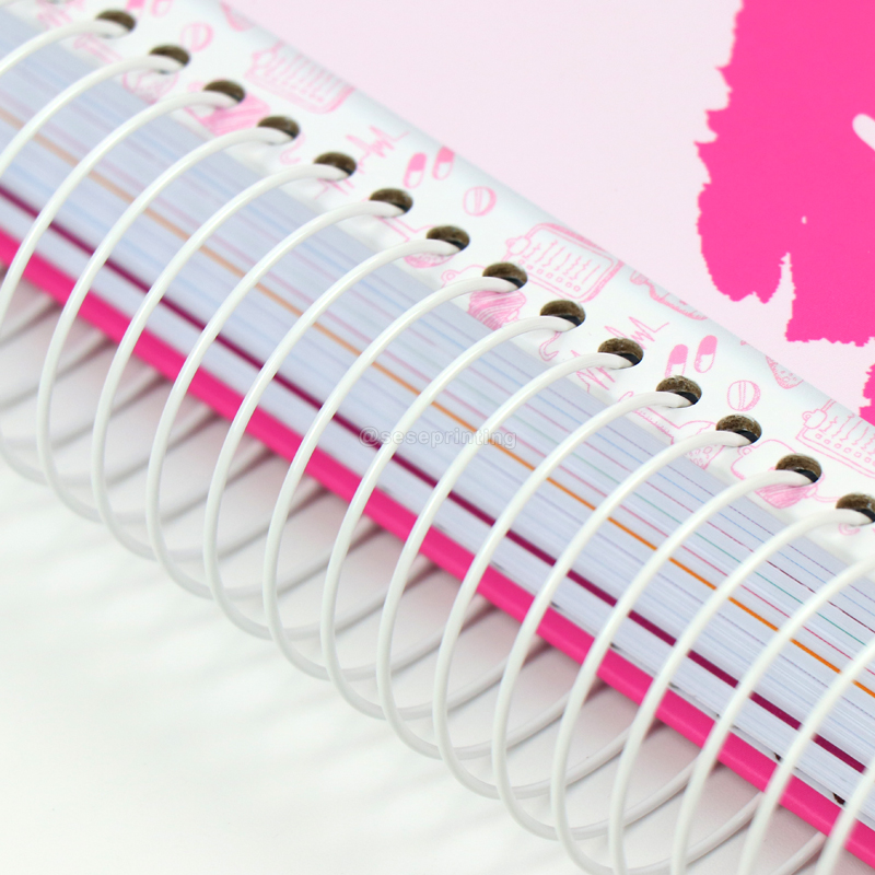 Custom Printing Journal Notebook Spiral Nurse Student Planner 12