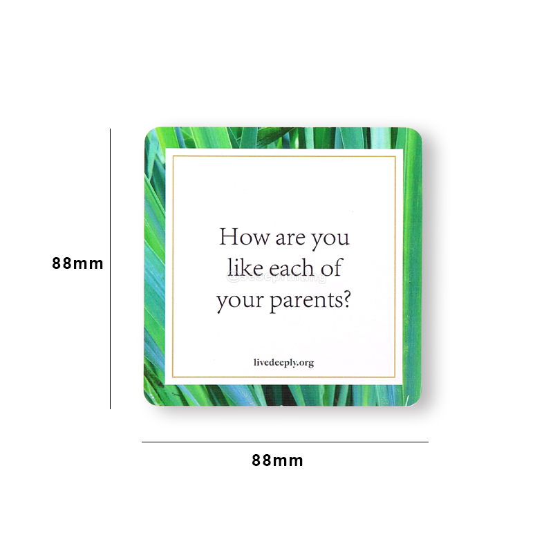 Custom Square Card Games Conversation Question Cards Manufacturer 7