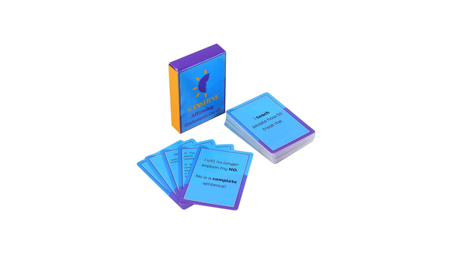 OEM Custom Playing Card Deck Printing Affirmation Card Game 1