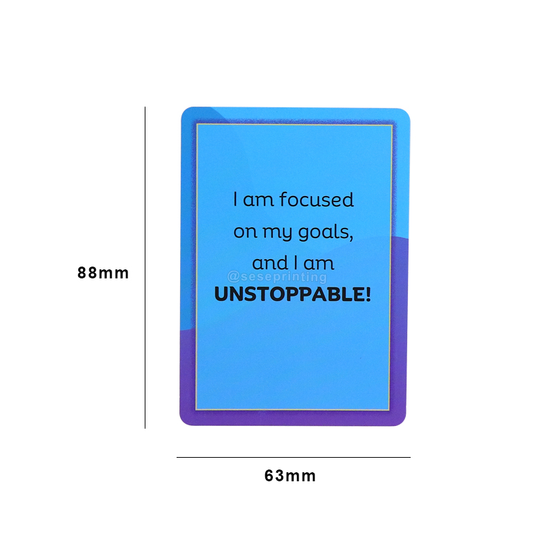 OEM Custom Playing Card Deck Printing Affirmation Card Game 8