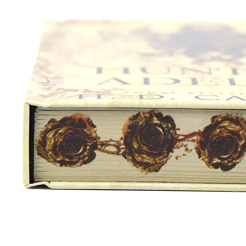 Full Color Book Spot UV Hardback Novel Printed with Sprayed Edges 11