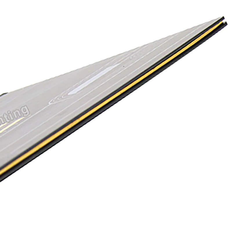 Custom Size Booklet Printing Hardcover Magazine with Gold Edges 9