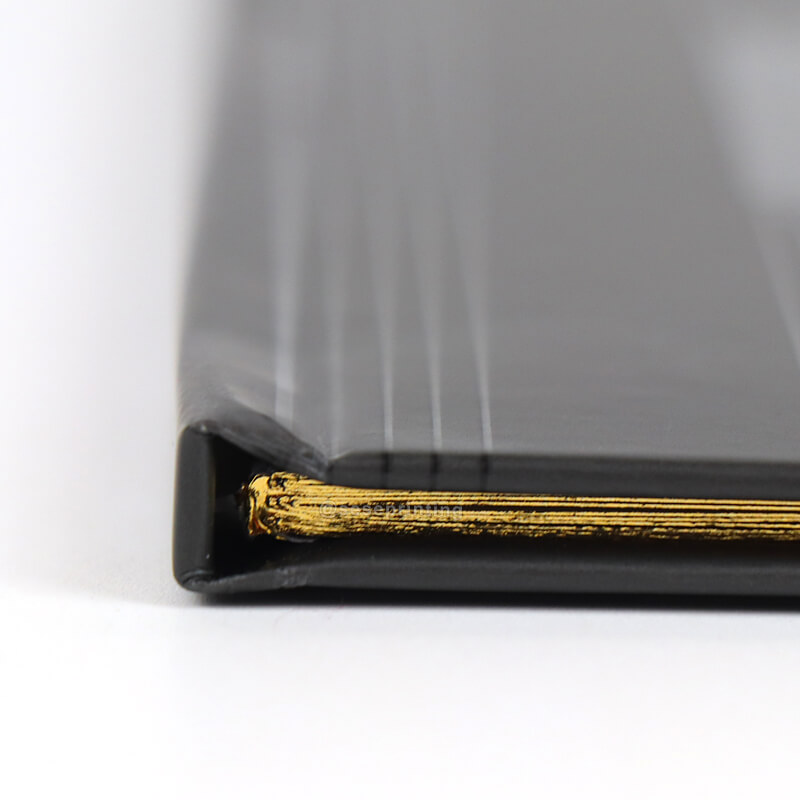 Custom Size Booklet Printing Hardcover Magazine with Gold Edges 10