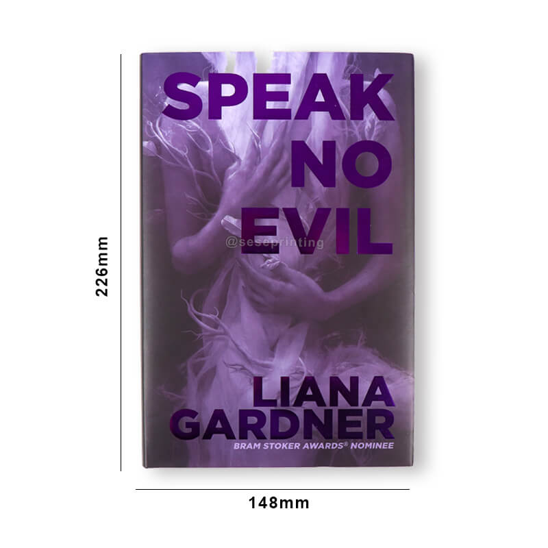 Custom Hardcover Books with Foiling Dust Jacket and Sprayed Edges 6