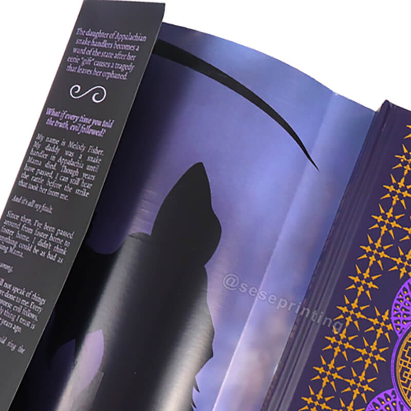 Custom Hardcover Books with Foiling Dust Jacket and Sprayed Edges 8