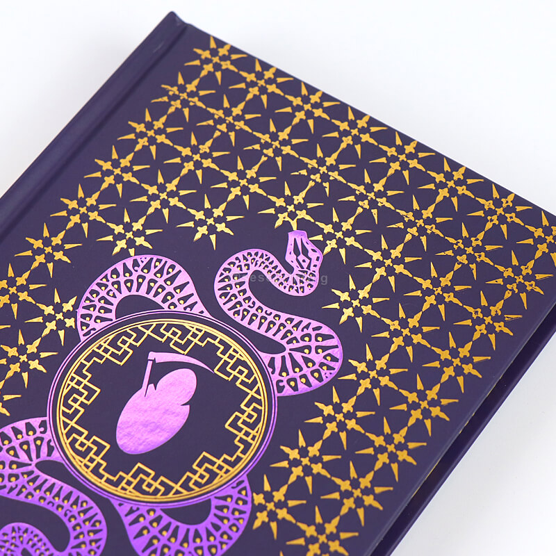 Custom Hardcover Books with Foiling Dust Jacket and Sprayed Edges 9