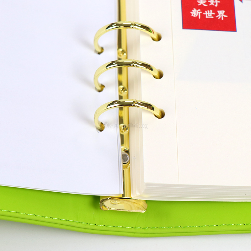 Custom Journal Leather Loose-Leaf Notebook Printing Planner 11