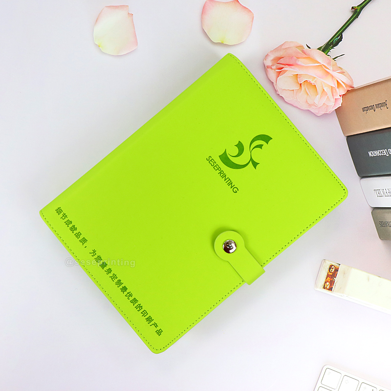 Custom Journal Leather Loose-Leaf Notebook Printing Planner 7