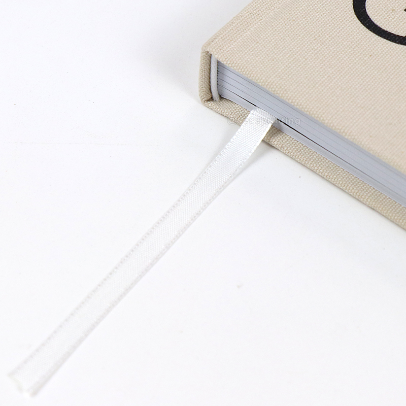 Custom Black Foil Logo Linen Notebook Hardcover Journal Planner 10