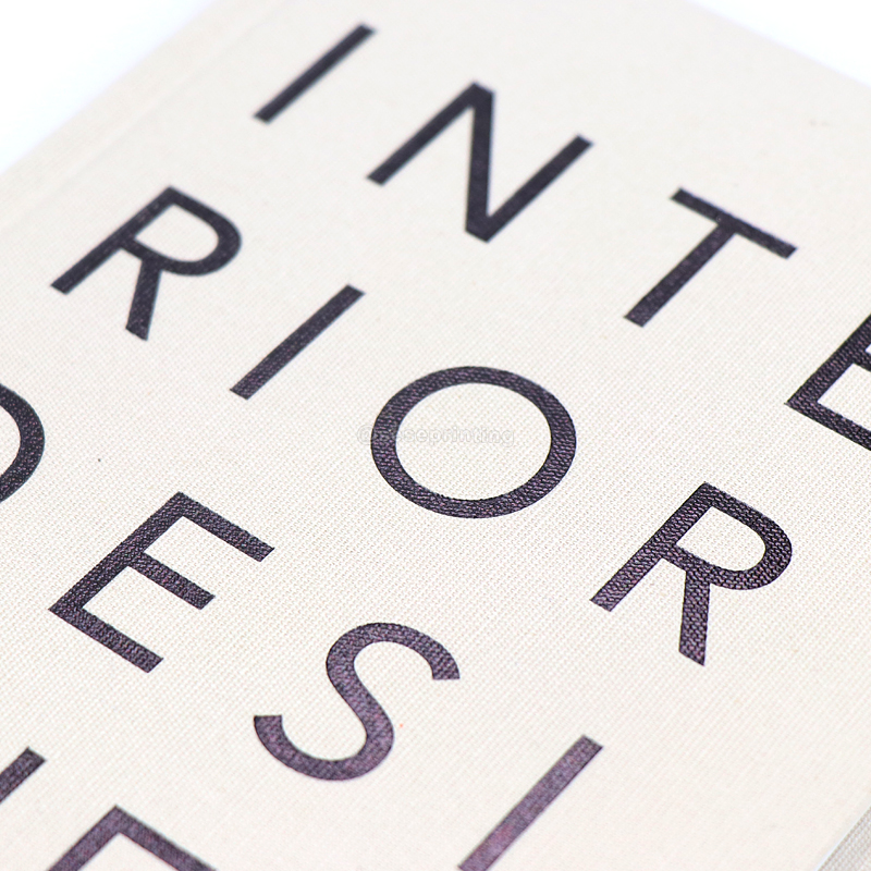 Custom Black Foil Logo Linen Notebook Hardcover Journal Planner 9