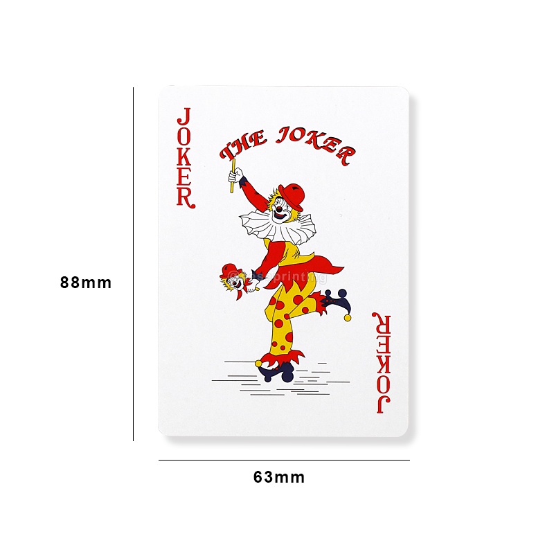 Front and Back Sides Printed Custom Card Game 63*88 Poker Cards 7